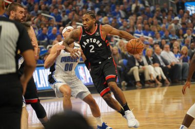 Orlando Magic 21 Nisan 2019 tarihinde Orlando Florida 'daki Amway Arena' da oynanan NBA Playoff 1 'de Toronto Rapters' a ev sahipliği yapıyor. Fotoğraf: Marty Jean-Louis Fotoğraf: Marty Jean-Louis