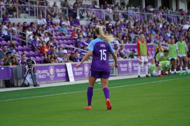 Orlando Pride 14 Nisan 2019 'da Orlando City Stadyumu' nda Portand Thorns 'a ev sahipliği yapmaktadır. Fotoğraf: Marty Jean-Louis