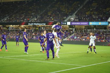Orlando City, 3 Temmuz 2019 Çarşamba günü Orlando Florida 'daki Exploria Stadyumu' nda Philadelphia Union 'a ev sahipliği yaptı. Fotoğraf: Marty Jean-Louis