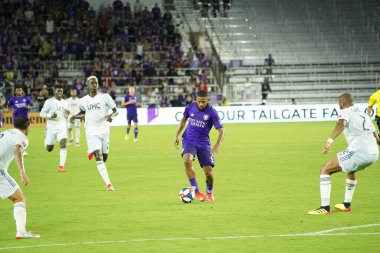 Orlando City SC, 19 Haziran 2019 Çarşamba günü Orlando 'daki Exploria Stadyumu' nda düzenlenen ABD Açık Kupası sırasında New England Devrimi 'ne ev sahipliği yaptı. Fotoğraf: Marty Jean-Louis