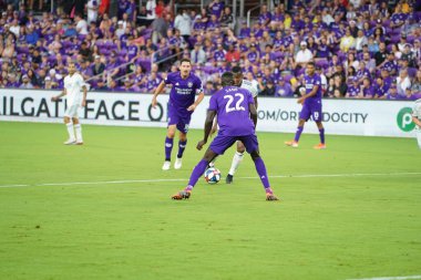 Orlando City SC, 19 Haziran 2019 Çarşamba günü Orlando 'daki Exploria Stadyumu' nda düzenlenen ABD Açık Kupası sırasında New England Devrimi 'ne ev sahipliği yaptı. Fotoğraf: Marty Jean-Louis