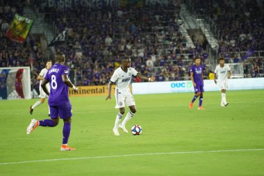 Orlando City, 3 Temmuz 2019 Çarşamba günü Orlando Florida 'daki Exploria Stadyumu' nda Philadelphia Union 'a ev sahipliği yaptı. Fotoğraf: Marty Jean-Louis