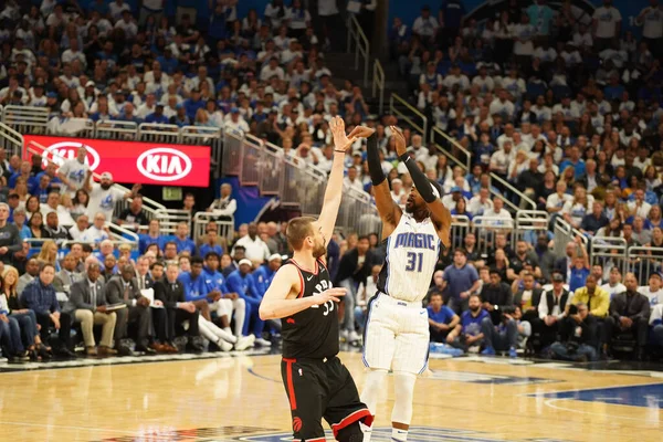 Orlando Magic Acoge Los Toronto Rapters Durante Primera Ronda Playoffs — Foto de Stock