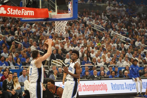 Orlando Magic Hosts Toronto Rapters Nba Playoff Amway Arena Orlando — Φωτογραφία Αρχείου