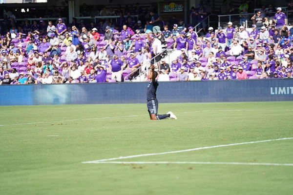 Orlando City Organizuje Vancouver Whitecaps Stadionie Orlando City Stadium Sobotę — Zdjęcie stockowe