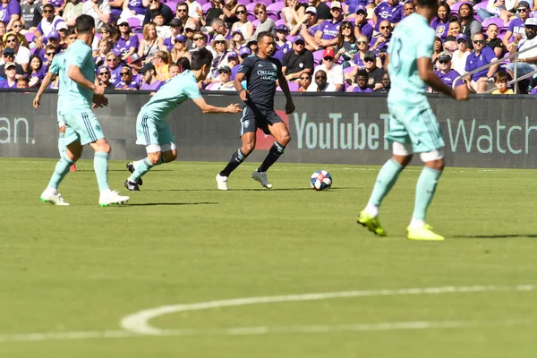 Orlando City Recebe Vancouver Whitecaps Orlando City Stadium Sábado Abril — Fotografia de Stock