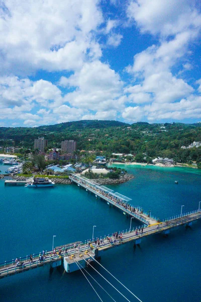 Der Wunderschöne Hafen Von Ochos Rios Jamaika Bildquelle Marty Jean — Stockfoto
