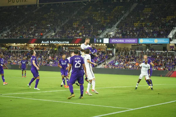 Orlando City, 3 Temmuz 2019 Çarşamba günü Orlando Florida 'daki Exploria Stadyumu' nda Philadelphia Union 'a ev sahipliği yaptı. Fotoğraf: Marty Jean-Louis