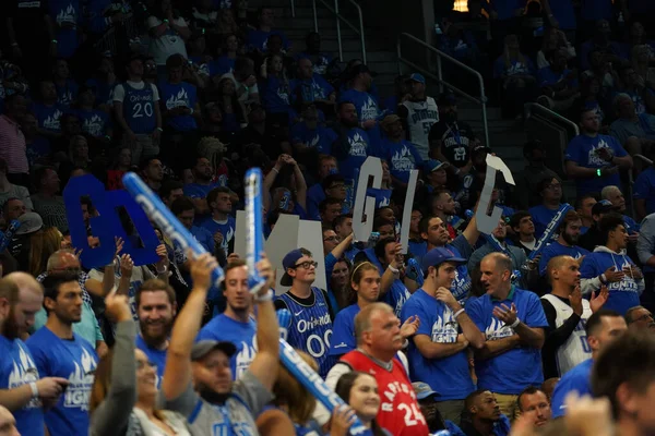Orlando Magic Hosts Toronto Rapters Nba Playoff Amway Arena Orlando — Stock Photo, Image