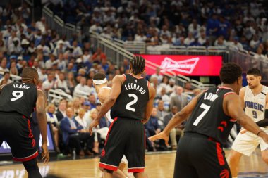 Orlando Magic 19 Nisan 2019 Cuma günü Orlando Florida 'daki Amway Arena' da düzenlenen NBA Playoff 1 'de Toronto Rapters' a ev sahipliği yapıyor. Fotoğraf: Marty Jean-Louis