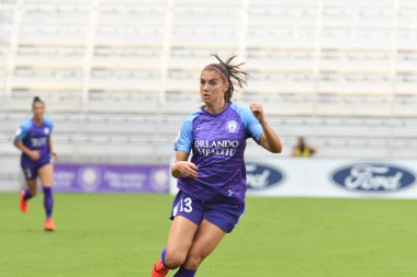 Orlando Pride 14 Nisan 2019 'da Orlando City Stadyumu' nda Portand Thorns 'a ev sahipliği yapmaktadır. Fotoğraf: Marty Jean-Louis