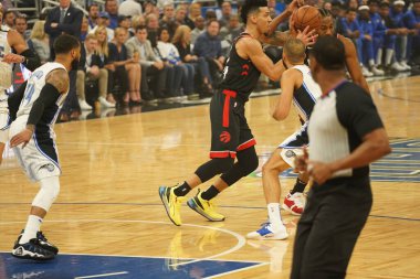 Orlando Magic 19 Nisan 2019 Cuma günü Orlando Florida 'daki Amway Arena' da düzenlenen NBA Playoff 1 'de Toronto Rapters' a ev sahipliği yapıyor. Fotoğraf: Marty Jean-Louis