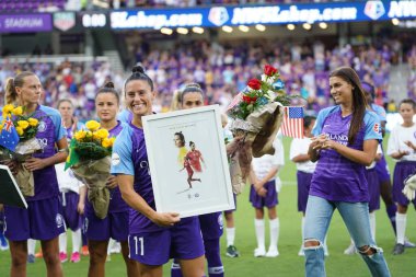 Orlando Pride 20 Temmuz 2019 tarihinde Florida Exploria Stadyumu 'nda Sky Blue FC' ye ev sahipliği yapmaktadır. Fotoğraf: Marty Jean-Louis