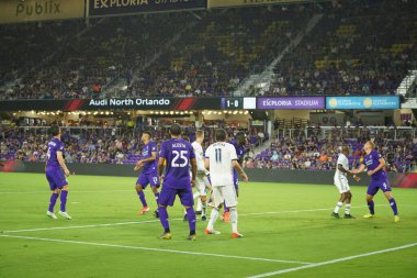 Orlando City, 3 Temmuz 2019 Çarşamba günü Orlando Florida 'daki Exploria Stadyumu' nda Philadelphia Union 'a ev sahipliği yaptı. Fotoğraf: Marty Jean-Louis