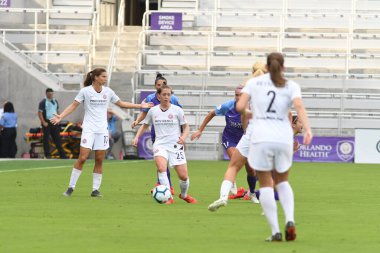 Orlando Pride 14 Nisan 2019 'da Orlando City Stadyumu' nda Portand Thorns 'a ev sahipliği yapmaktadır. Fotoğraf: Marty Jean-Louis