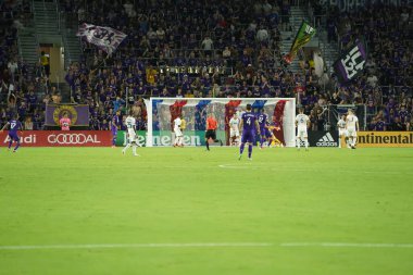 Orlando City, 3 Temmuz 2019 Çarşamba günü Orlando Florida 'daki Exploria Stadyumu' nda Philadelphia Union 'a ev sahipliği yaptı. Fotoğraf: Marty Jean-Louis