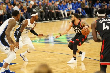 Orlando Magic 21 Nisan 2019 tarihinde Orlando Florida 'daki Amway Arena' da oynanan NBA Playoff 1 'de Toronto Rapters' a ev sahipliği yapıyor. Fotoğraf: Marty Jean-Louis Fotoğraf: Marty Jean-Louis