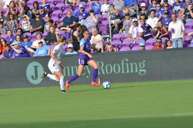 Orlando Pride 14 Nisan 2019 'da Orlando City Stadyumu' nda Portand Thorns 'a ev sahipliği yapmaktadır. Fotoğraf: Marty Jean-Louis