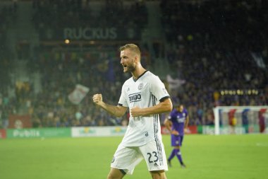 Orlando City, 3 Temmuz 2019 Çarşamba günü Orlando Florida 'daki Exploria Stadyumu' nda Philadelphia Union 'a ev sahipliği yaptı. Fotoğraf: Marty Jean-Louis
