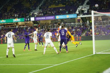 Orlando City, 3 Temmuz 2019 Çarşamba günü Orlando Florida 'daki Exploria Stadyumu' nda Philadelphia Union 'a ev sahipliği yaptı. Fotoğraf: Marty Jean-Louis