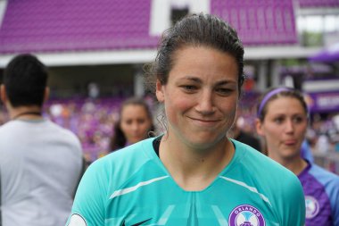 Orlando Pride 14 Nisan 2019 'da Orlando City Stadyumu' nda Portand Thorns 'a ev sahipliği yapmaktadır. Fotoğraf: Marty Jean-Louis