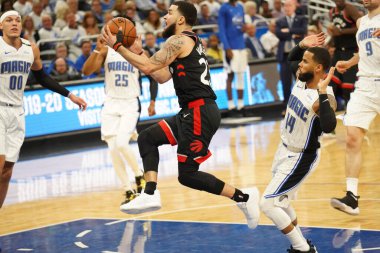 Orlando Magic 19 Nisan 2019 Cuma günü Orlando Florida 'daki Amway Arena' da düzenlenen NBA Playoff 1 'de Toronto Rapters' a ev sahipliği yapıyor. Fotoğraf: Marty Jean-Louis