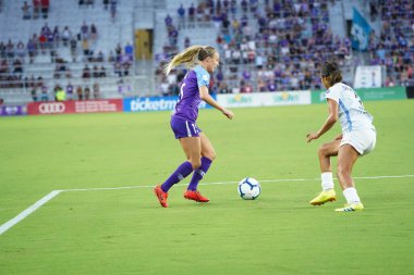 Orlando Pride 20 Temmuz 2019 tarihinde Florida Exploria Stadyumu 'nda Sky Blue FC' ye ev sahipliği yapmaktadır. Fotoğraf: Marty Jean-Louis