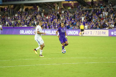 Orlando City SC, 19 Haziran 2019 Çarşamba günü Orlando 'daki Exploria Stadyumu' nda düzenlenen ABD Açık Kupası sırasında New England Devrimi 'ne ev sahipliği yaptı. Fotoğraf: Marty Jean-Louis