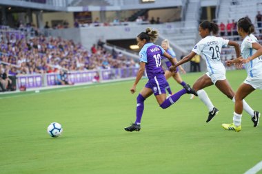 Orlando Pride 20 Temmuz 2019 tarihinde Florida Exploria Stadyumu 'nda Sky Blue FC' ye ev sahipliği yapmaktadır. Fotoğraf: Marty Jean-Louis
