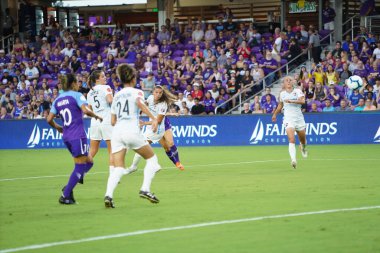 Orlando Pride 20 Temmuz 2019 tarihinde Florida Exploria Stadyumu 'nda Sky Blue FC' ye ev sahipliği yapmaktadır. Fotoğraf: Marty Jean-Louis