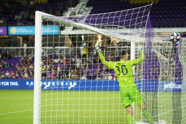 Orlando City SC, 19 Haziran 2019 Çarşamba günü Orlando 'daki Exploria Stadyumu' nda düzenlenen ABD Açık Kupası sırasında New England Devrimi 'ne ev sahipliği yaptı. Fotoğraf: Marty Jean-Louis