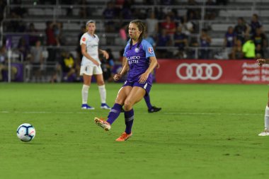 Orlando Pride 20 Temmuz 2019 tarihinde Florida Exploria Stadyumu 'nda Sky Blue FC' ye ev sahipliği yapmaktadır. Fotoğraf: Marty Jean-Louis