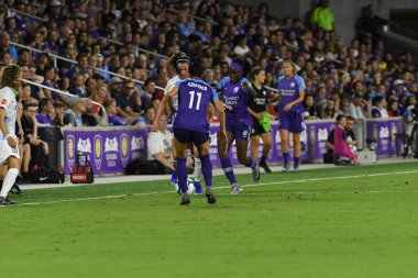 Orlando Pride 20 Temmuz 2019 tarihinde Florida Exploria Stadyumu 'nda Sky Blue FC' ye ev sahipliği yapmaktadır. Fotoğraf: Marty Jean-Louis