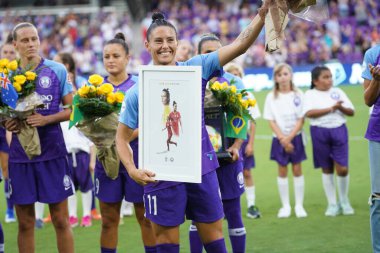 Orlando Pride 20 Temmuz 2019 tarihinde Florida Exploria Stadyumu 'nda Sky Blue FC' ye ev sahipliği yapmaktadır. Fotoğraf: Marty Jean-Louis