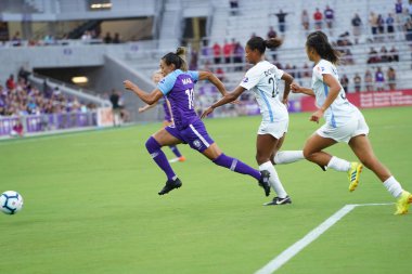 Orlando Pride 20 Temmuz 2019 tarihinde Florida Exploria Stadyumu 'nda Sky Blue FC' ye ev sahipliği yapmaktadır. Fotoğraf: Marty Jean-Louis