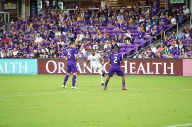 Orlando City SC, 19 Haziran 2019 Çarşamba günü Orlando 'daki Exploria Stadyumu' nda düzenlenen ABD Açık Kupası sırasında New England Devrimi 'ne ev sahipliği yaptı. Fotoğraf: Marty Jean-Louis
