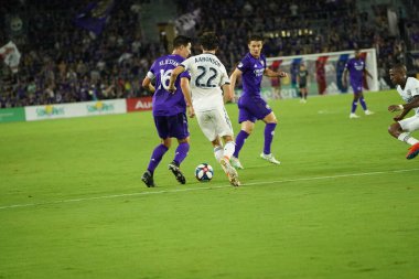 Orlando City, 3 Temmuz 2019 Çarşamba günü Orlando Florida 'daki Exploria Stadyumu' nda Philadelphia Union 'a ev sahipliği yaptı. Fotoğraf: Marty Jean-Louis