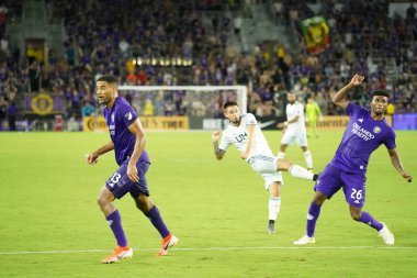 Orlando City SC, 19 Haziran 2019 Çarşamba günü Orlando 'daki Exploria Stadyumu' nda düzenlenen ABD Açık Kupası sırasında New England Devrimi 'ne ev sahipliği yaptı. Fotoğraf: Marty Jean-Louis