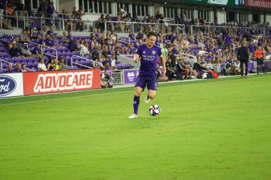 Orlando City, 3 Temmuz 2019 Çarşamba günü Orlando Florida 'daki Exploria Stadyumu' nda Philadelphia Union 'a ev sahipliği yaptı. Fotoğraf: Marty Jean-Louis