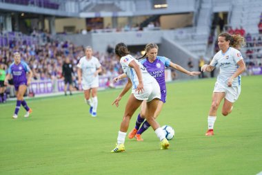 Orlando Pride 20 Temmuz 2019 tarihinde Florida Exploria Stadyumu 'nda Sky Blue FC' ye ev sahipliği yapmaktadır. Fotoğraf: Marty Jean-Louis