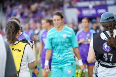 Orlando Pride 20 Temmuz 2019 tarihinde Florida Exploria Stadyumu 'nda Sky Blue FC' ye ev sahipliği yapmaktadır. Fotoğraf: Marty Jean-Louis