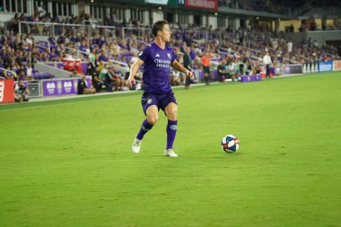 Orlando City, 3 Temmuz 2019 Çarşamba günü Orlando Florida 'daki Exploria Stadyumu' nda Philadelphia Union 'a ev sahipliği yaptı. Fotoğraf: Marty Jean-Louis
