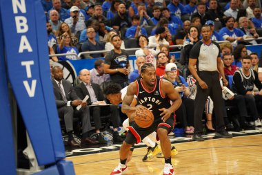 Orlando Magic 19 Nisan 2019 Cuma günü Orlando Florida 'daki Amway Arena' da düzenlenen NBA Playoff 1 'de Toronto Rapters' a ev sahipliği yapıyor. Fotoğraf: Marty Jean-Louis