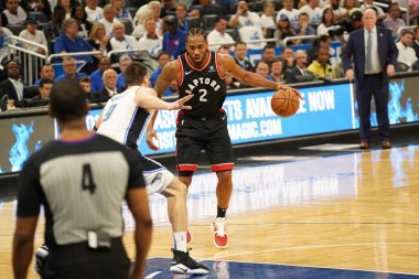 Orlando Magic 19 Nisan 2019 Cuma günü Orlando Florida 'daki Amway Arena' da düzenlenen NBA Playoff 1 'de Toronto Rapters' a ev sahipliği yapıyor. Fotoğraf: Marty Jean-Louis