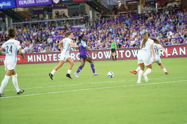 Orlando Pride 20 Temmuz 2019 tarihinde Florida Exploria Stadyumu 'nda Sky Blue FC' ye ev sahipliği yapmaktadır. Fotoğraf: Marty Jean-Louis