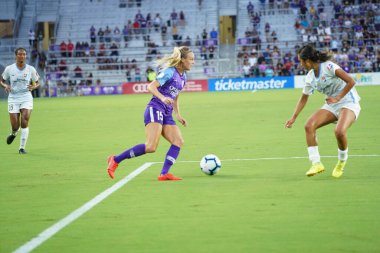 Orlando Pride 20 Temmuz 2019 tarihinde Florida Exploria Stadyumu 'nda Sky Blue FC' ye ev sahipliği yapmaktadır. Fotoğraf: Marty Jean-Louis