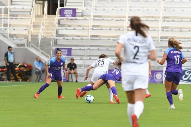 Orlando Pride 14 Nisan 2019 'da Orlando City Stadyumu' nda Portand Thorns 'a ev sahipliği yapmaktadır. Fotoğraf: Marty Jean-Louis