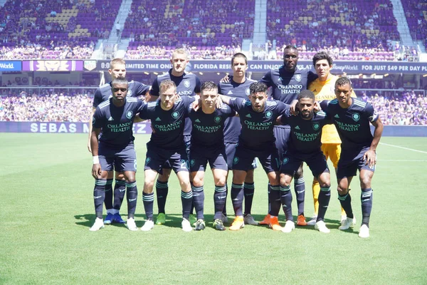 Orlando City Hostí Vancouver Whitecaps Stadionu Orlando City Sobotu Dubna — Stock fotografie