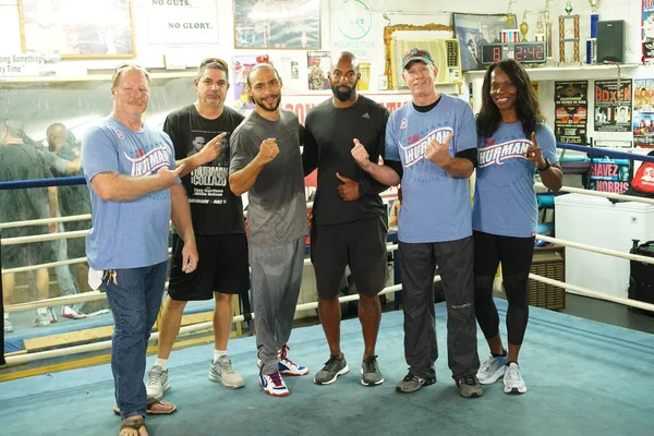 Boxer Keith One Time Thurman Tijdens Een Persconferentie Zijn Gym — Stockfoto