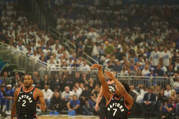 Orlando Magic Acoge Los Toronto Rapters Durante Primera Ronda Playoffs —  Fotos de Stock